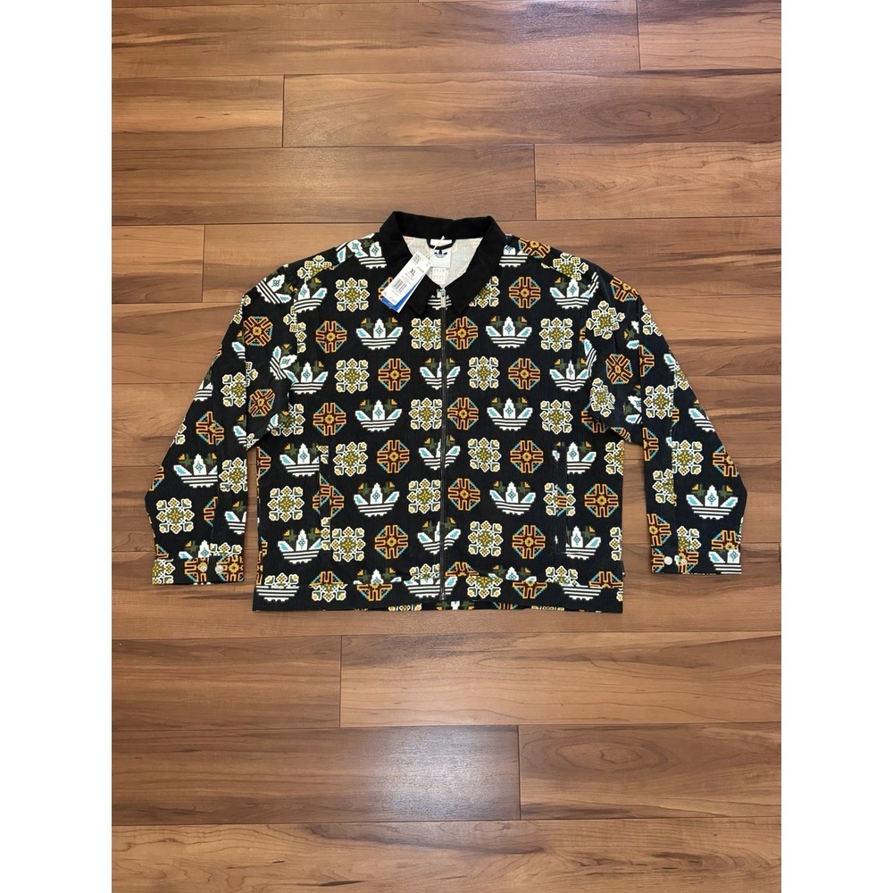 Adidas Originals Monogram All Over Print Loose Coach Jacket JY2998 Men's Size XL